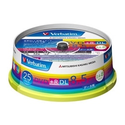 DVD+R DL 8.5GB PCデータ用 8倍速対応 25枚スピンドルケース入り ワイド印刷可能