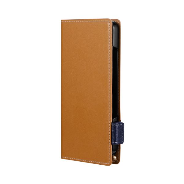 AQUOS wish3 SH-53D 薄型・軽量PUレザー手帳ケース 「Twoal W」 キャメル