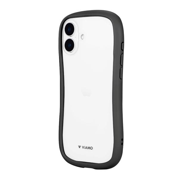 iPhone 16 Plus 耐傷・耐衝撃ハイブリッドケース 「ViAMO freely」 ダークグレー