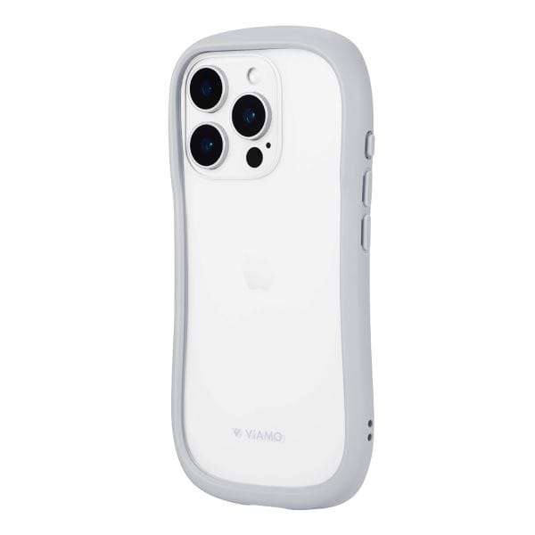 iPhone 16 Pro 耐傷・耐衝撃ハイブリッドケース 「ViAMO freely」 ライトグレー