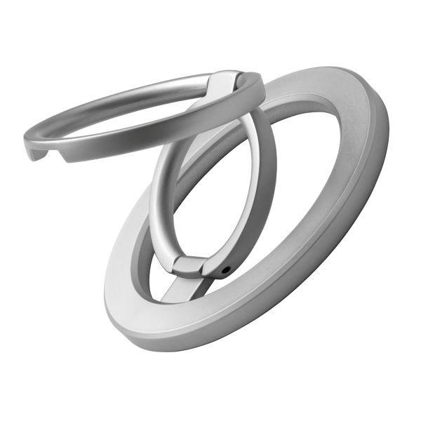 MagSafe対応 スマートフォンリング「MAGTUS」Ring Multi Stand マットシルバー