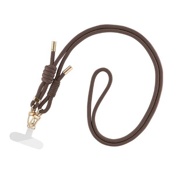 スマートフォン（汎用） ショルダーストラップ 「SHOULTY MULTI STRAP」Wフックベーシックタイプ モカブラウン