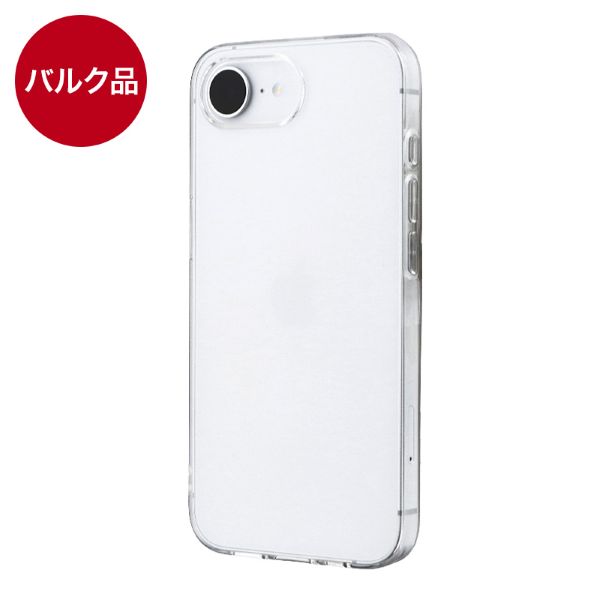 iPhone 16e ストラップホール付き TPUケース クリア 【バルク品】