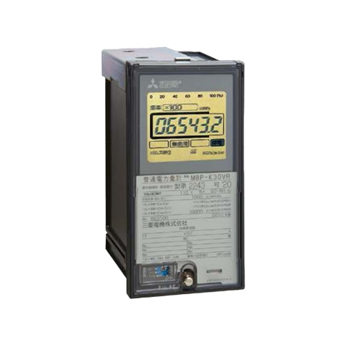 電力管理機器 電子式普通電力量計 単相2線式 埋込取付背面接続 定格電圧:100V 定格電流:5A 50/60Hz共用