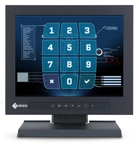 26cm（10.4）型タッチパネル装着カラー液晶モニター DuraVision FDX1004T-T ブラック