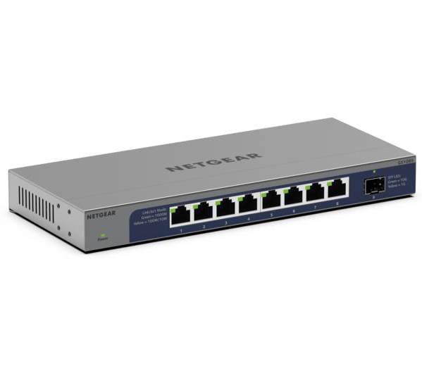 ギガビット8ポート 10G SFP+ 1スロット アンマネージスイッチ