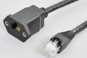 パネルマウントLANケーブル 2m