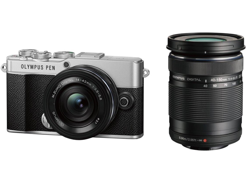 ミラーレス一眼カメラ PEN E-P7 EZダブルズームキット （シルバー）