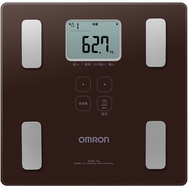 体重体組成計 カラダスキャン ブラウン