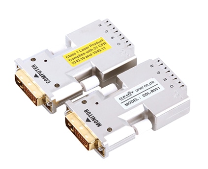 LC-LC 4ch光ファイバーDVIエクステンダーモジュール