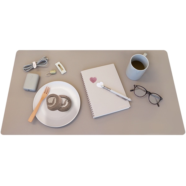 MOTTERU マウス操作も可能 耐久性・耐熱性・耐水性に優れたデスクマット（全5色） ラテグレージュ 製品サイズ約750(W)×1(D)×400(H)mm