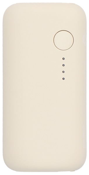 MOTTERU モバイルバッテリー 5000mAh PD20W対応 国内最小最軽量クラス USB-C入出力 USB-A出力 スマホ約1~1.5回分充電 アーモンドミルク 製品サイズ約78(W)×25(D)×39(H)mm