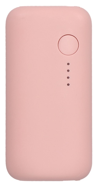 MOTTERU モバイルバッテリー 5000mAh PD20W対応 国内最小最軽量クラス USB-C入出力 USB-A出力 スマホ約1~1.5回分充電 シェルピンク 製品サイズ約78(W)×25(D)×39(H)mm
