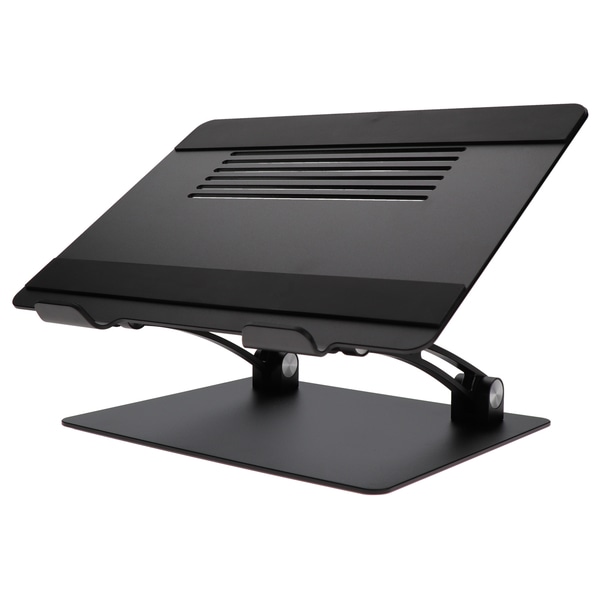 MOTTERU 肩や背中への負担を軽減 自由な角度に調節できるノートPCスタンド ペンタブ 液タブ iPad Pro スタンド 2年保証 ブラック 製品サイズ約295(W)×230(D)×35(H)mm