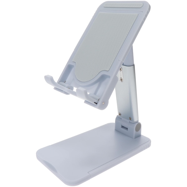 MOTTERU タブレット13インチまでサイズに合わせて調節可能 スライド可動式スタンド コンパクトに折りたためる 1年保証 パウダーブルー 製品サイズ約67(W)×115(D)×26(H)mm