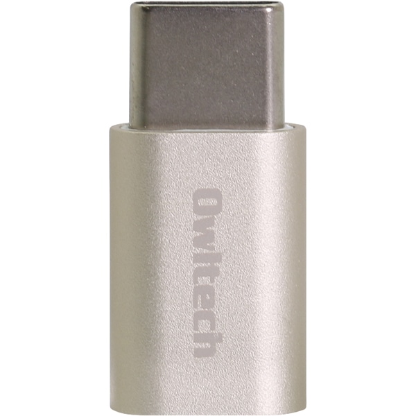 変換アダプタ/USB micro to USB Type-C/USB microオス to Type-Cオス/最大1.5A/シャンパンゴールド