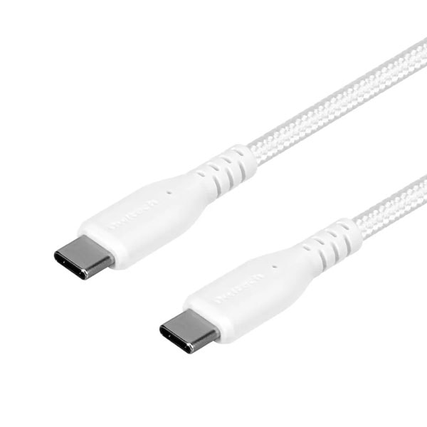 スマホ・タブレット用USBケーブル/USB2.0規格準拠/USB（C-C）/Power Delivery対応/PD60W/超タフ/やわらか/データ転送/3m/300cm/ホワイト