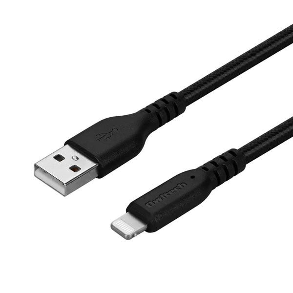 Lightningケーブル/USB Type-A to Lightning/MFi認証/超タフ/やわらか/断線に強い/急速充電/データ転送/1.5m/150cm/ブラック