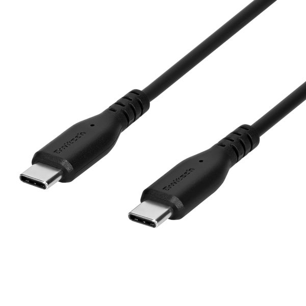 スマホ・タブレット用USBケーブル/USB（C-C）/Power Delivery対応/PD100W/eMarker+Mini-Breaker搭載/過熱防止機能搭載/断線に強い/1m/100cm/ブラック