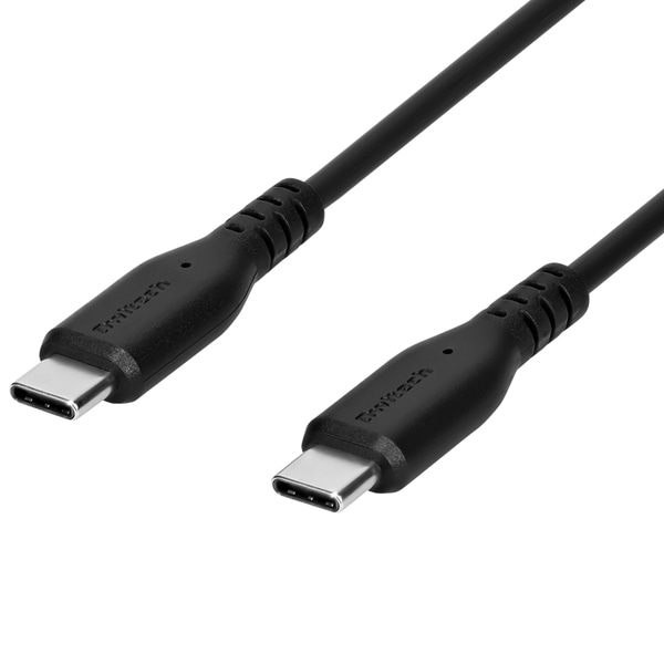 スマホ・タブレット用USBケーブル/USB（C-C）/Power Delivery対応/PD100W/eMarker+Mini-Breaker搭載/過熱防止機能搭載/断線に強い/2m/200cm/ブラック