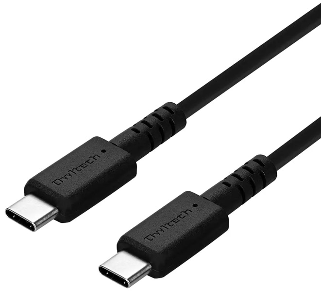 スマホ・タブレット用USBケーブル/USB2.0規格準拠/USB（C-C）/Power Delivery対応/PD60W/温度センサー搭載/やわらか/断線に強い/1.2m/120cm/ブラック