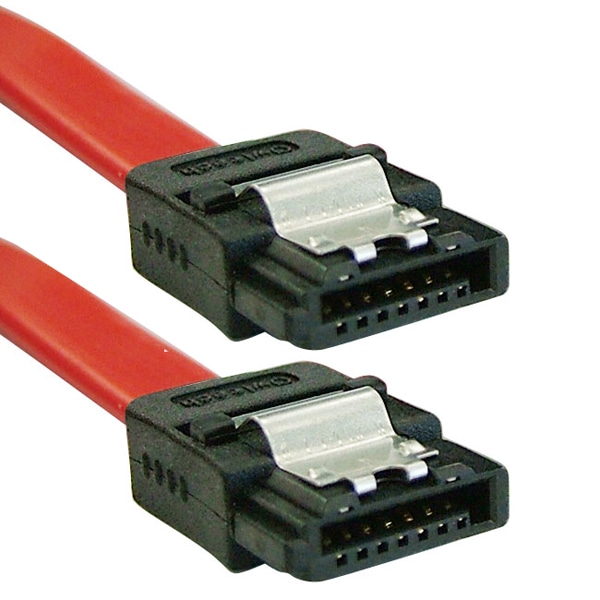 シリアルATA3ケーブル ストレート-ストレート 20cm レッド