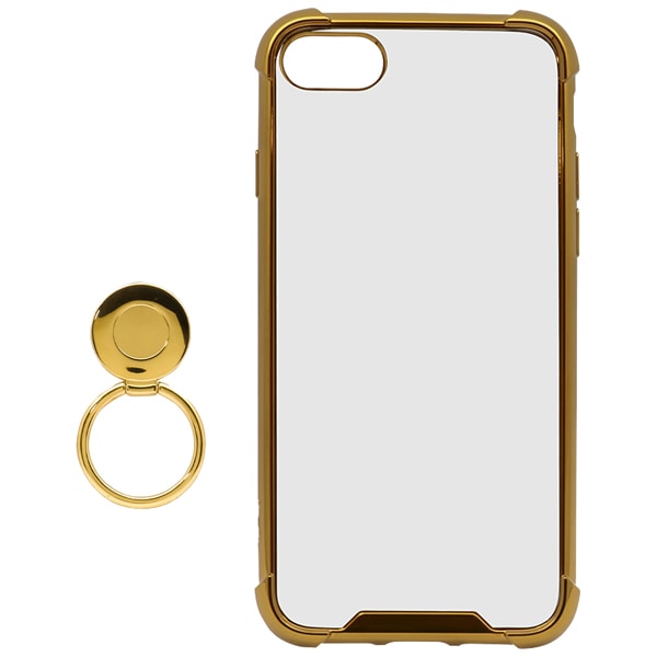 iPhone 9/8/7/6s(SE2)専用 STD 落下防止リング付き 耐衝撃ハイブリッドケース ゴールド 製品サイズ約72(W)x11(D)x143.5(H)mm
