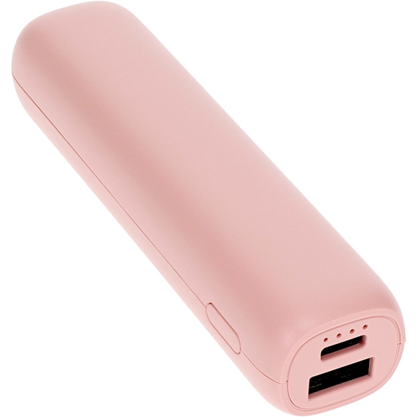 モバイルバッテリー/LPB3351シリーズ/3200mAh/iPhone、スマートフォン、ポータブルゲーム機、Bluetoothスピーカー各種対応/軽量/小型/ライトピンク