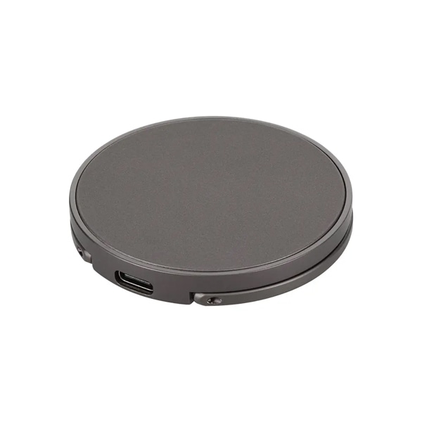 Qi規格対応ワイヤレス充電器/マグネット/急速充電/5W/7.5W/10W/15W/スタンド/バンカーリング/ガンメタル