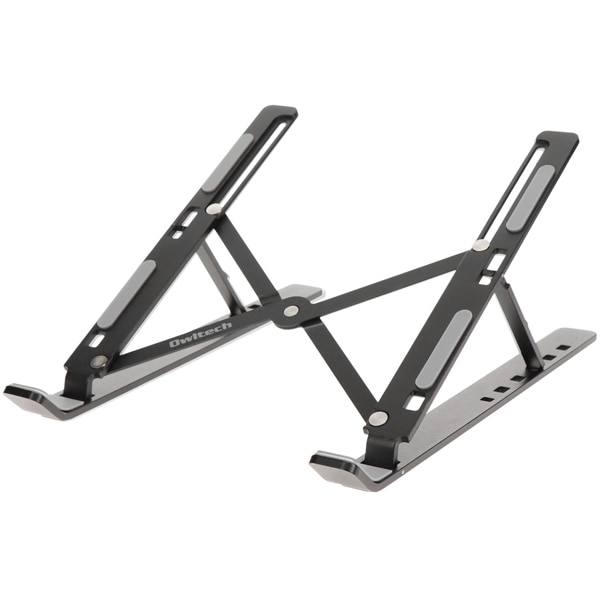 ノートPCスタンド/タブレットスタンド/PCSTD03シリーズ/アルミニウム/6段階調整/折りたたみコンパクト/ブラック