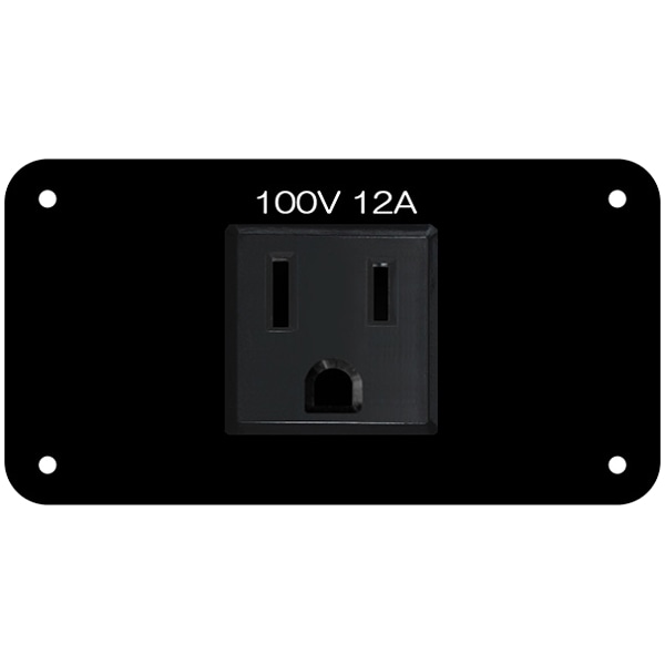 電源1口パネル アース付