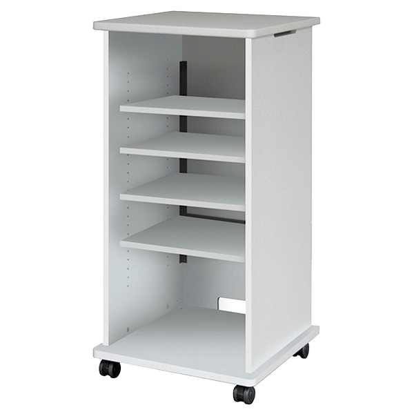 AVキャビネット/ノーマルキャビネット1200タイプ/棚板/60φキャスター/ホワイト/扉なし