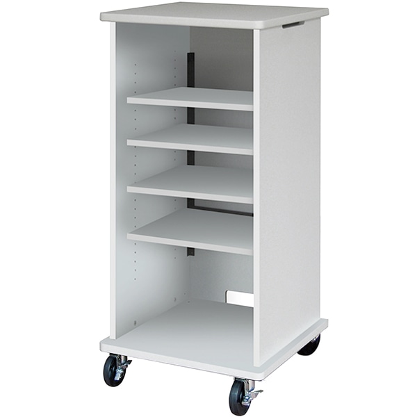 AVキャビネット/ノーマルキャビネット1200タイプ/棚板/100φキャスター/ホワイト/扉なし