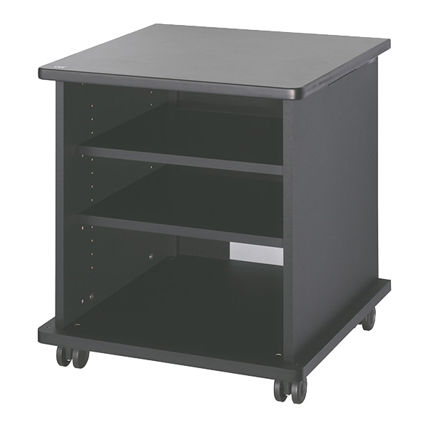 AVキャビネット/ノーマルキャビネット700タイプ/棚板/60φキャスター/ブラック/扉なし