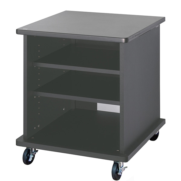 AVキャビネット/ノーマルキャビネット700タイプ/棚板/100φキャスター/ブラック/扉なし