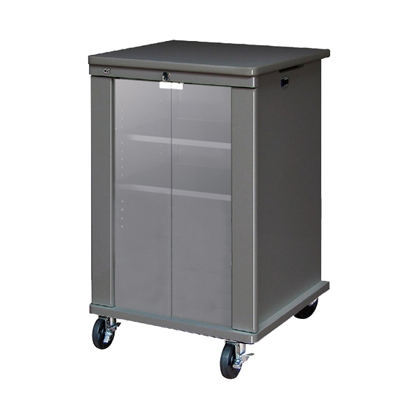 AVキャビネット/ノーマルキャビネット900タイプ/棚板/100φキャスター/ブラック/ガラス扉