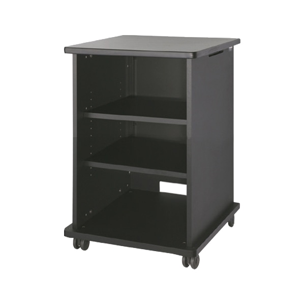 AVキャビネット/ノーマルキャビネット900タイプ/棚板/60φキャスター/ブラック/扉なし