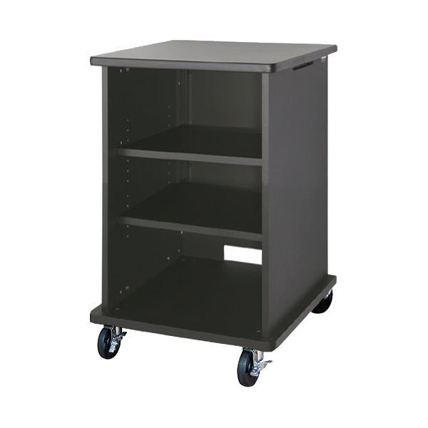 AVキャビネット/ノーマルキャビネット900タイプ/棚板/100φキャスター/ブラック/扉なし