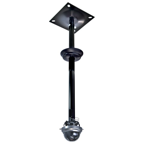 監視カメラハンガー（ドーム型）/パイプDセット/ブラック