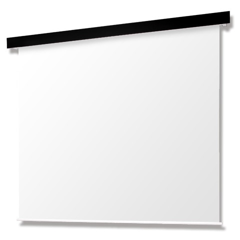 Pセレクション電動スクリーン 黒パネル/モジュラー/全白/200型WXGA