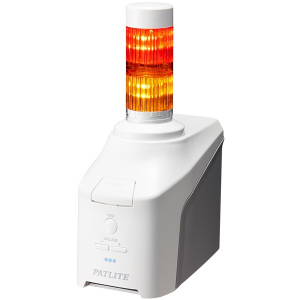 ネットワーク制御信号灯 直径40mm/2段/赤黄/ACアダプタ付属