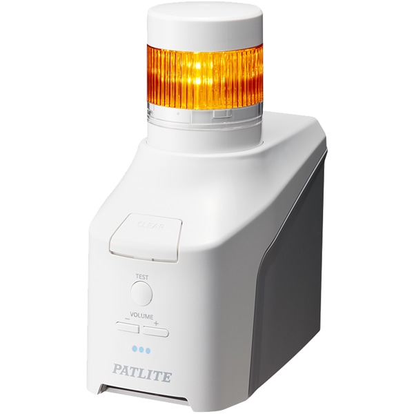 音声対応ネットワーク制御信号灯 直径60mm/1段/黄/デジタルIO搭載モデル/ACアダプタ付属