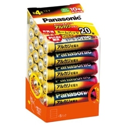 アルカリ乾電池 単4形 20本ホームパック