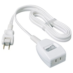 ザ・タップスイッチシリーズ（1コ口）（2m）（ホワイト）