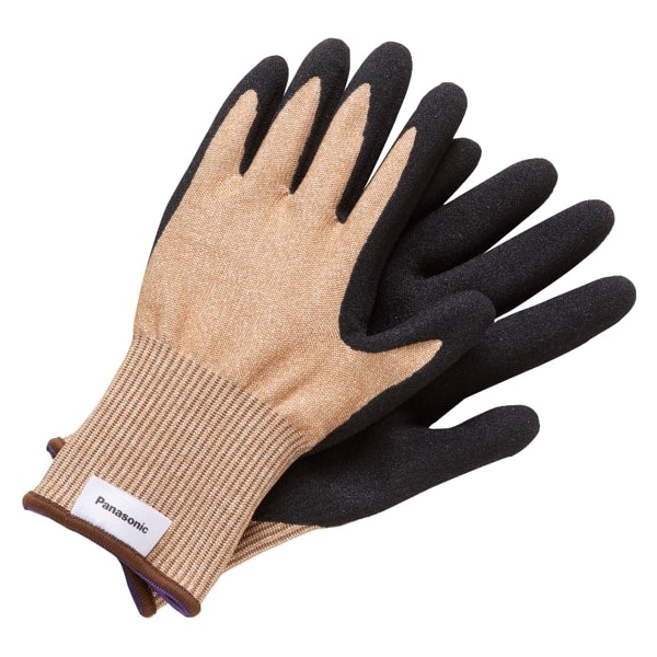 【ストロングンテ】タングステン耐切創手袋（家庭用） 耐切創レベルD（手のひら発泡ゴムコート） ベージュ Mサイズ