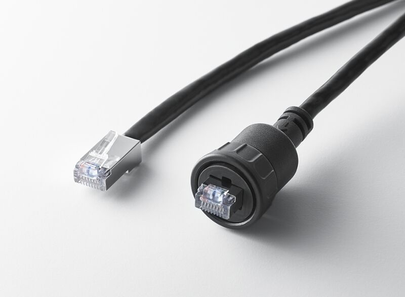 60GHz無線通信装置 防水LANケーブル(5m) ecdi-CABLE