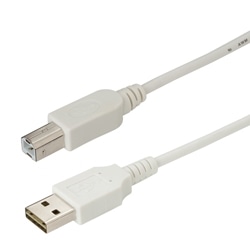 THE FLIPPER USB A（オス） ←→ USB B（オス）ケーブル 白 2m