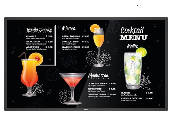 液晶ディスプレイ（サイネージ） 43型/3840×2160/DVI、HDMI、DisplayPport/ブラック/スピーカー：あり