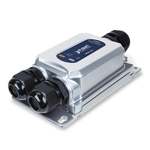 産業用 IP67 1ポート802.3at PoE+インジェクター