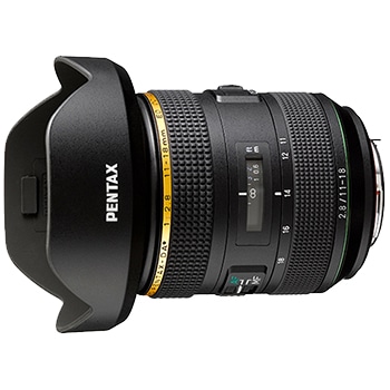 広角ズームレンズ HD PENTAX-DA☆11-18mmF2.8ED DC AW (フード・ケース付)